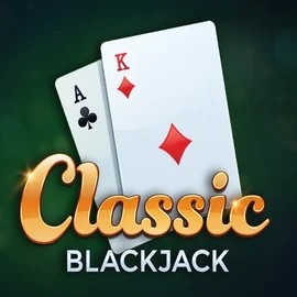 Classic Blackjack slot logo by Red Tiger Gaming at VipLuck Casino