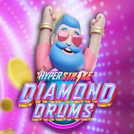 Hyper Strike Diamond Drums slot logo by Gameburger Studios at VipLuck CasinoHyper Strike Diamond Drums