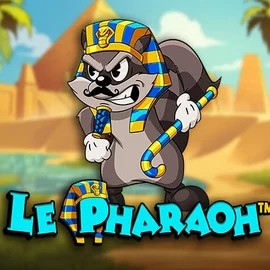 Le Pharaoh online game logo by Hacksaw Gaming on vipsluck.es